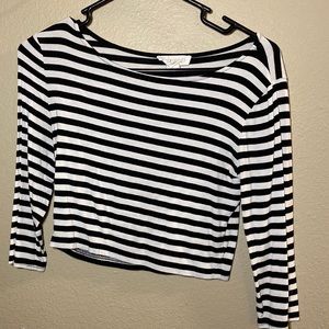 Striped crop top